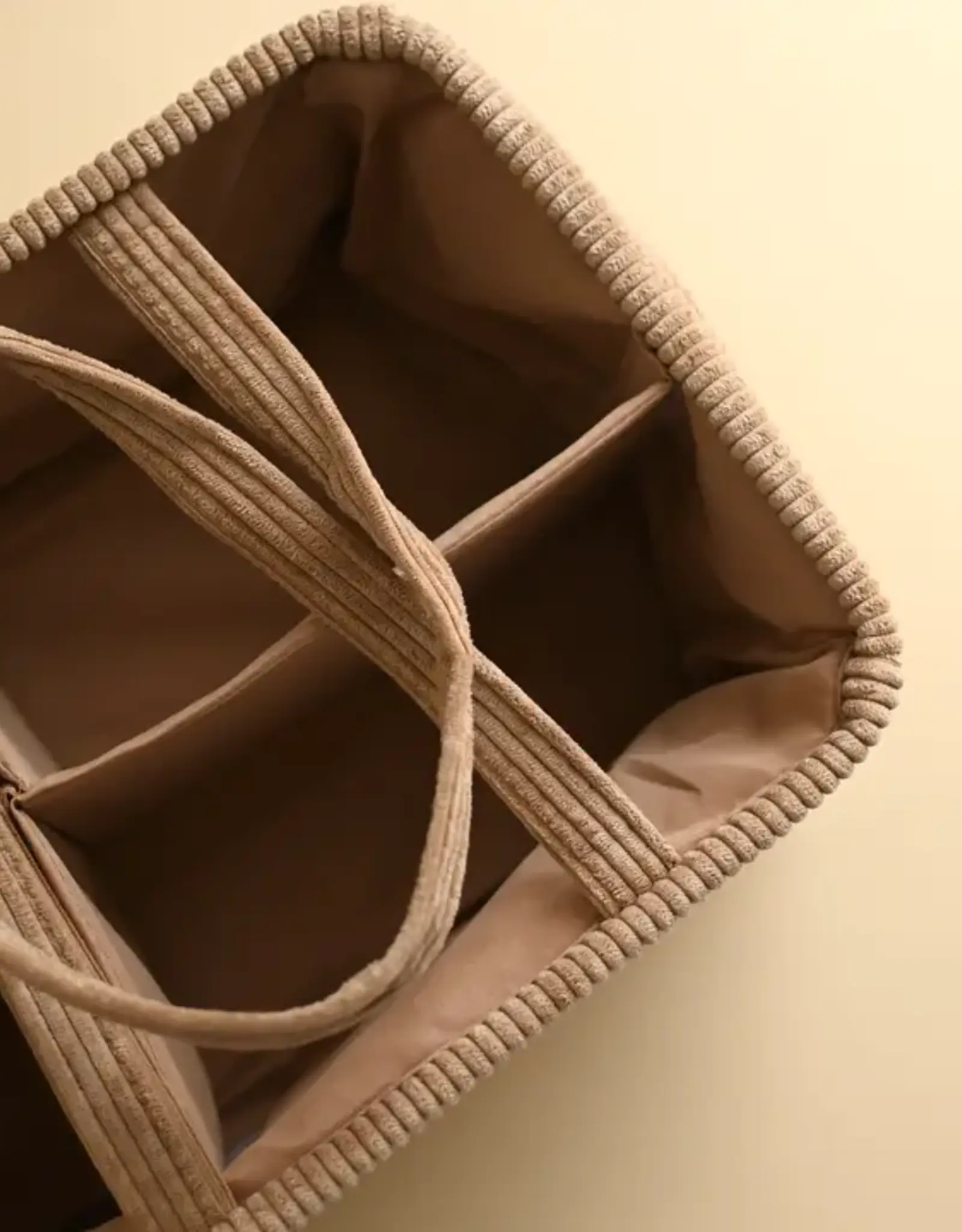 Minika Diaper Caddy, Almond