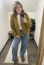 Chunky Knit Raw Hem Cardigan