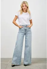 Saige Denim High Rise Light Wash Wide Leg Jeans