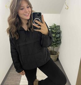 Pullover Quilted Puffer Jacket