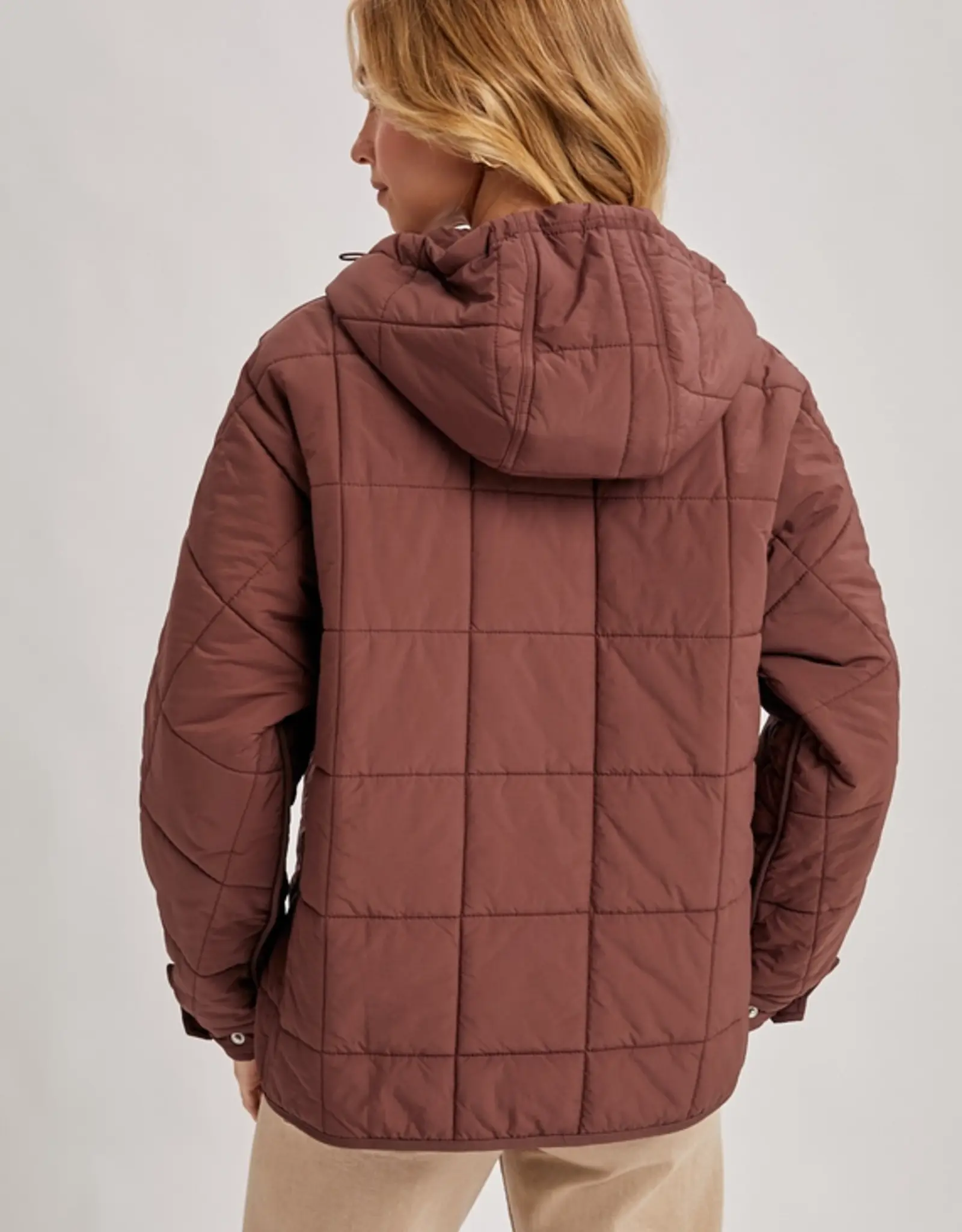 Pullover Quilted Puffer Jacket