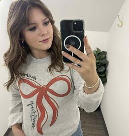 Merry Christmas Bow Crewneck