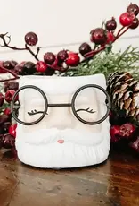 The Scented Market Santa Candle, Ceramic w/Glasses