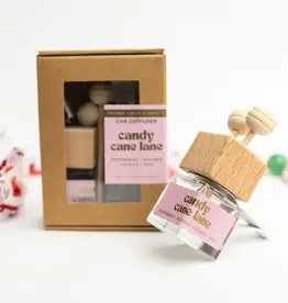Prairie Creek Candles Car Diffuser, Candy Cane Lane
