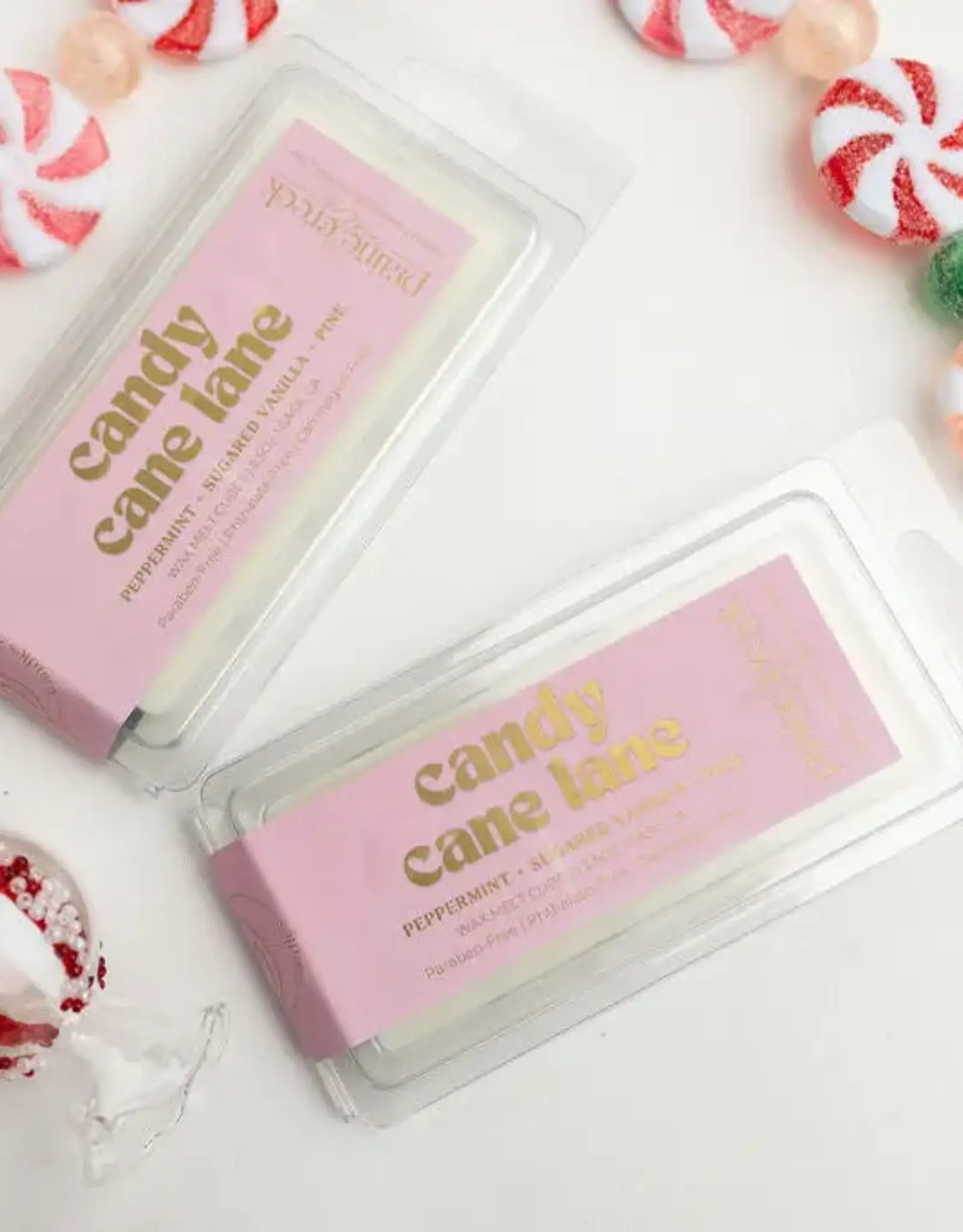 Prairie Creek Candles Wax Melts, Candy Cane Lane