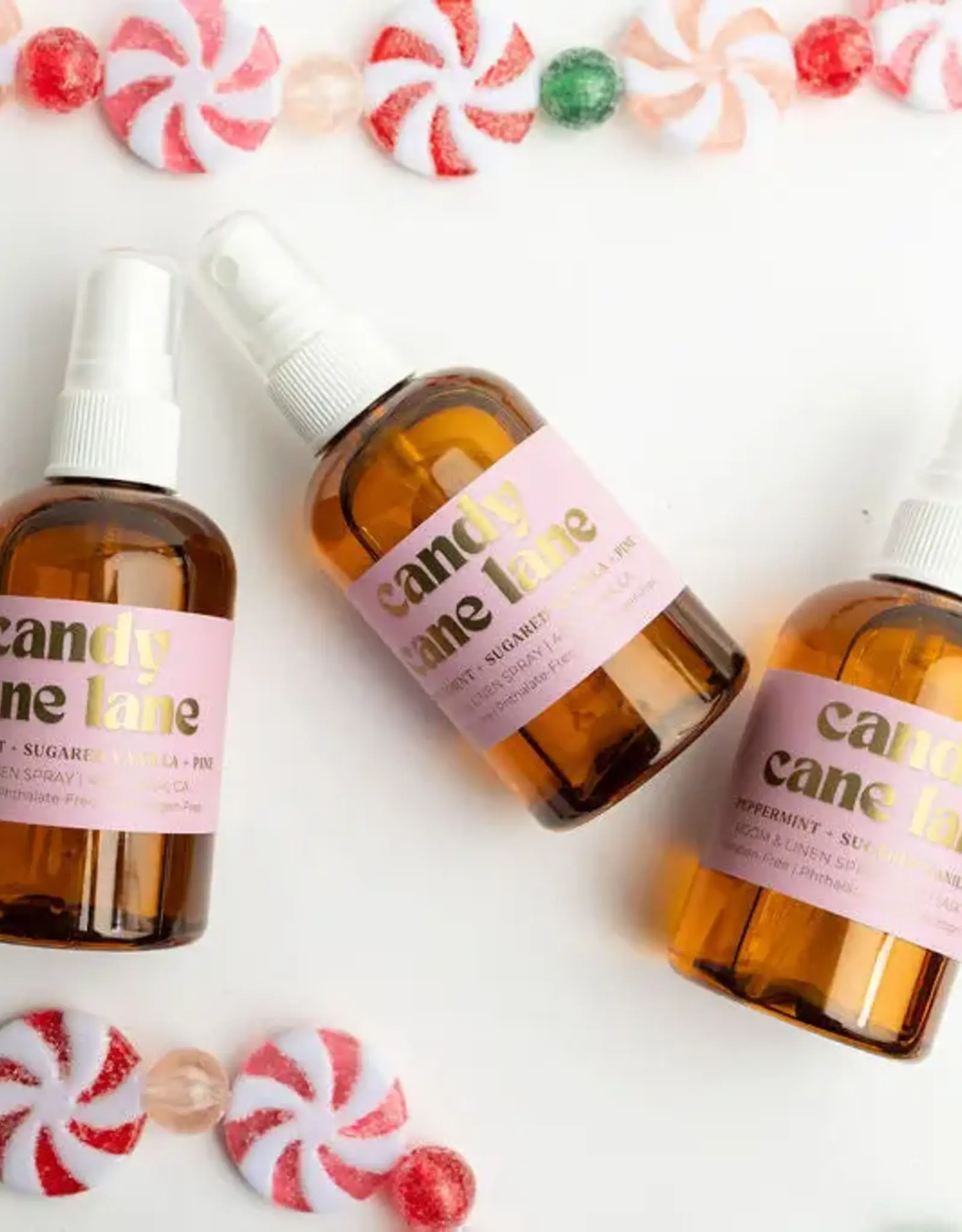Prairie Creek Candles Room Spray, Candy Cane Lane