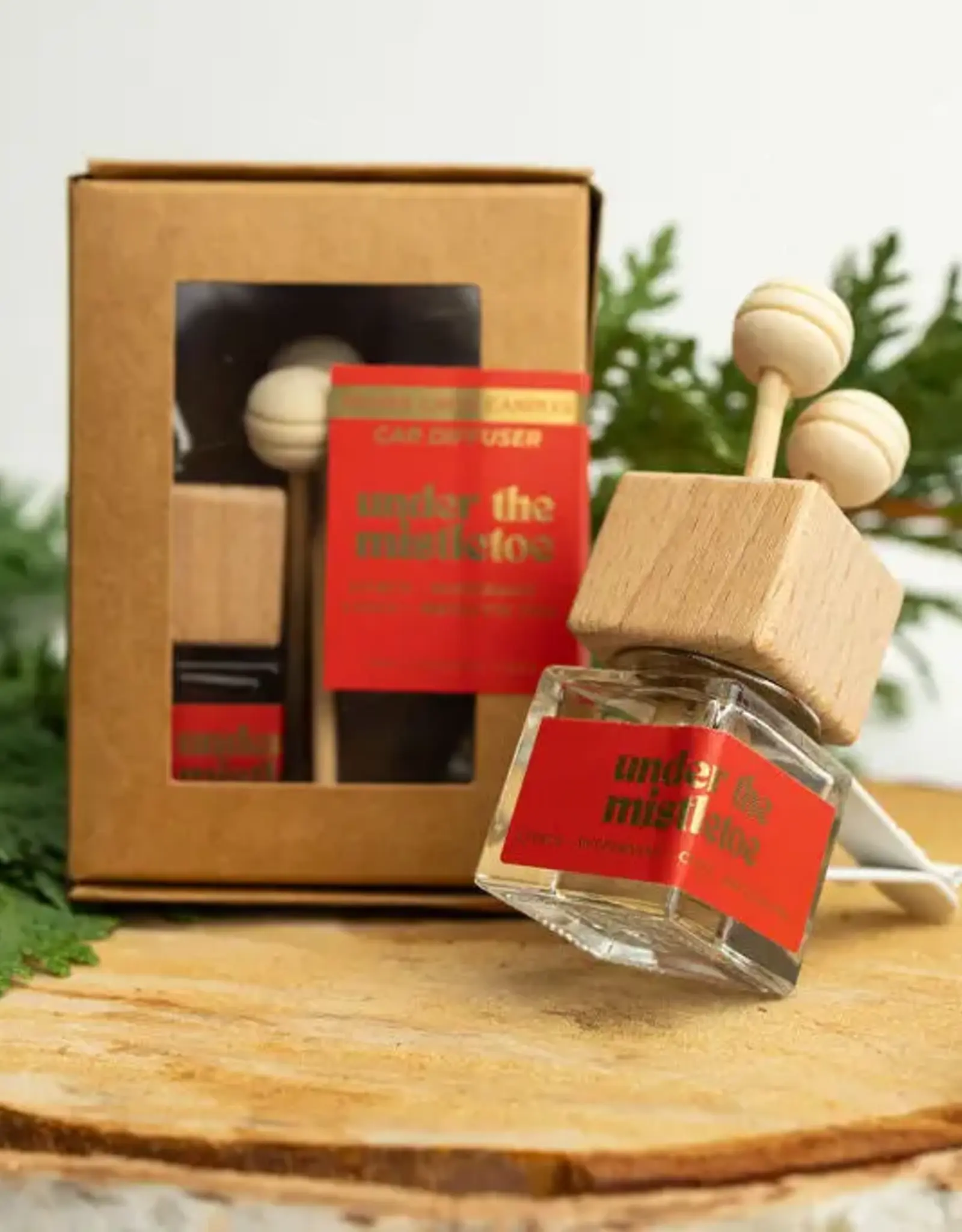 Prairie Creek Candles Car Diffuser, Under The Mistle Toe