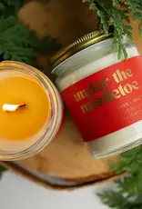 Prairie Creek Candles Wood Wick Candle, Under The Mistle Toe