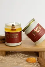 Prairie Creek Candles Wood Wick Candle, Christmas By The Fire