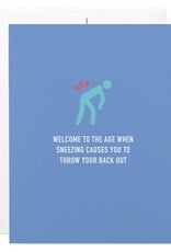 Classy Cards Creative Card, Throw Your Back Out