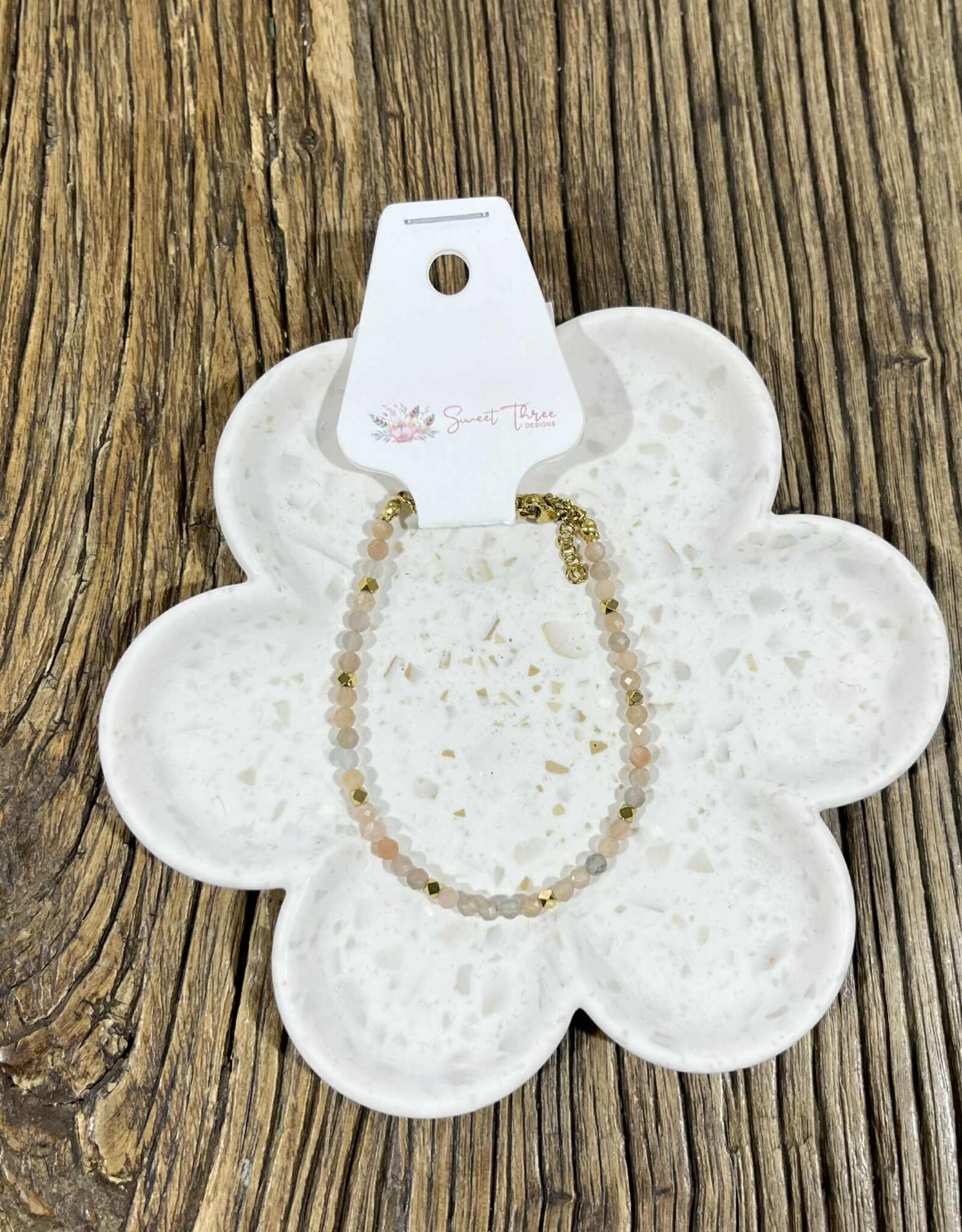 Sweet Three Designs Sky & Shoreline Beaded Bracelet, Capri