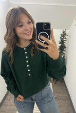 Half Button Henley Knit Sweater