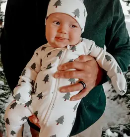 Siix Collection Zip-up Onesie, Tree Print