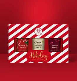 Woolzies Holiday Hand Cream Trio, Red Striped