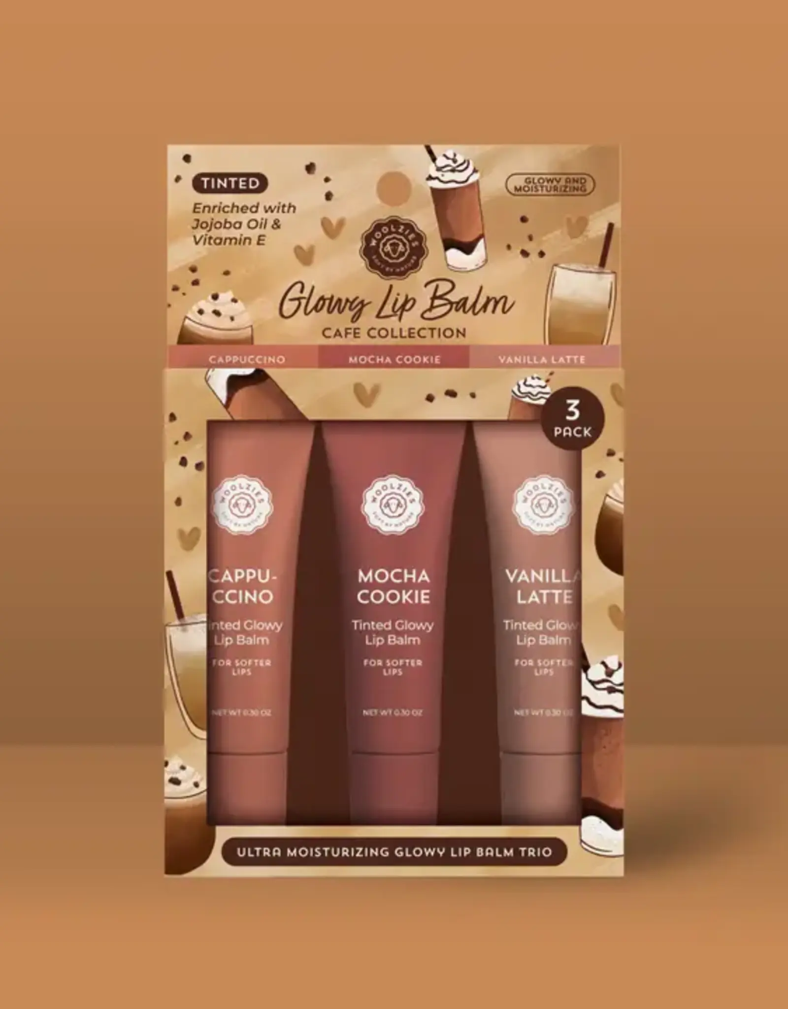 Woolzies Lip Balm Trio, Cafe Collection