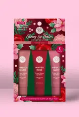 Woolzies Glowy Lip Balm Trio, Mistletoe & Rose
