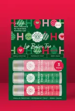 Woolzies Natural Lip Balm Trio, Ho Ho Holiday