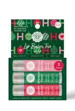 Woolzies Natural Lip Balm Trio, Ho Ho Holiday