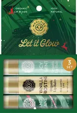 Woolzies Natural Lip Balm Trio, Let It Glow