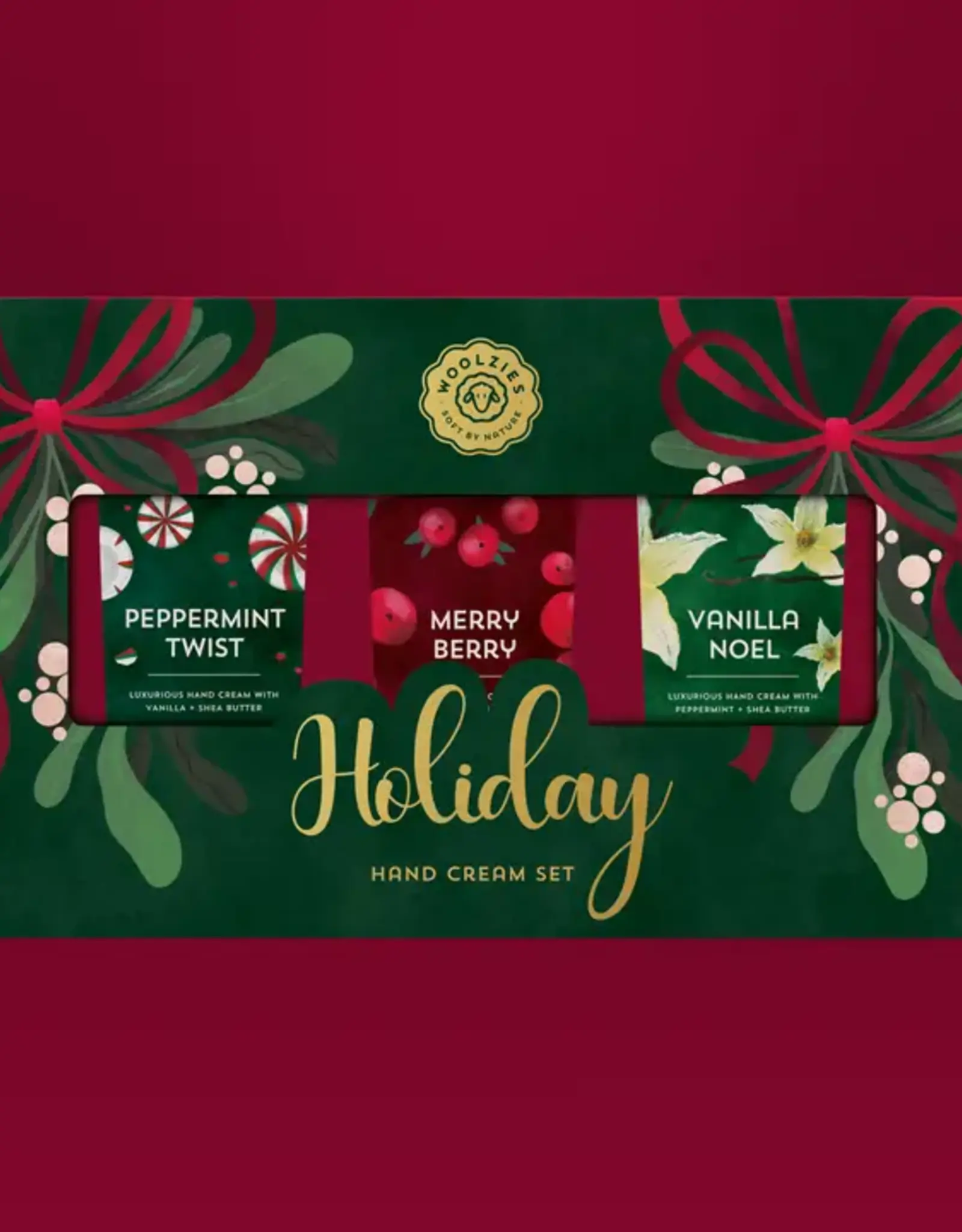 Woolzies Holiday Hand Cream Trio, Green
