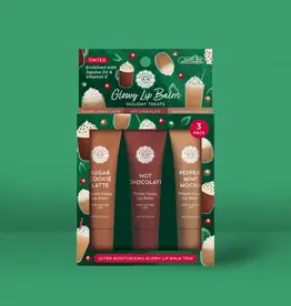 Woolzies Glowy Lip Balm Trio, Holiday Treats