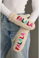 Panache Apparel Co. Knit Mittens Beige, Fa La La