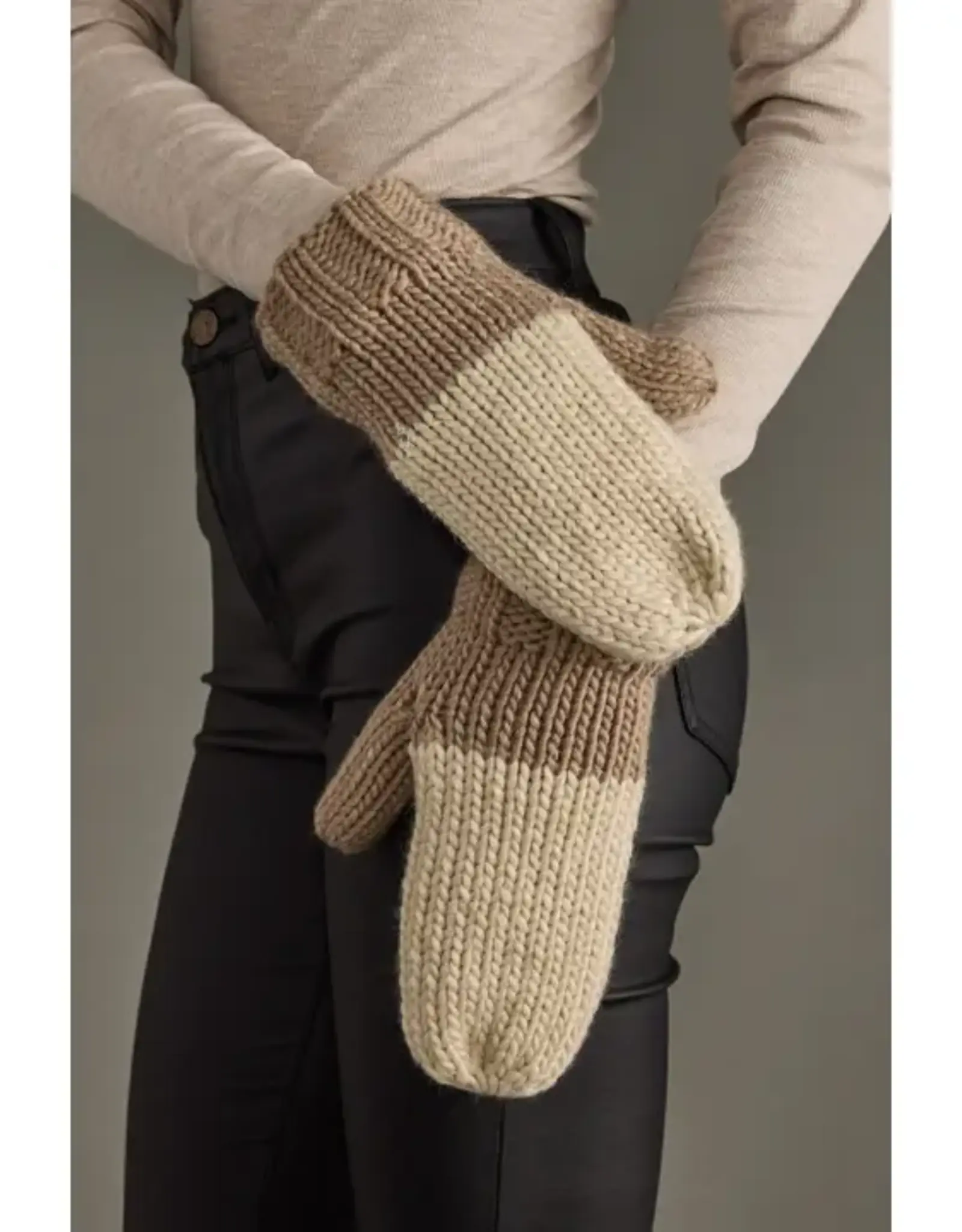 Panache Apparel Co. Color Block Knit Mittens, Asstd