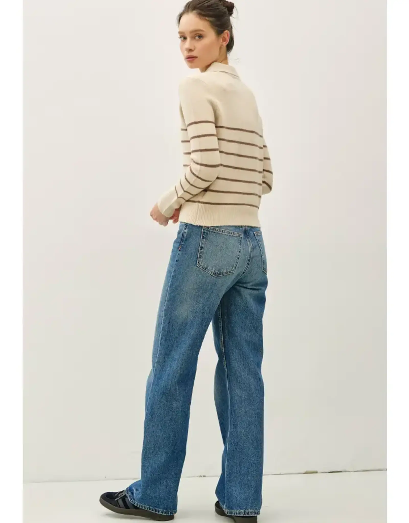 Collared V-Neck Sweater