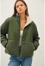 Reversable Sherpa Block Puffer