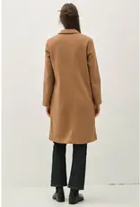 Notched Lapel Single Button Coat