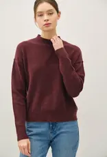 High Neck Basic Cropped Sweater