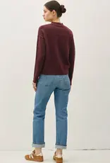 High Neck Basic Cropped Sweater