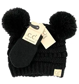 CC CC Baby Toque & Mittens Set