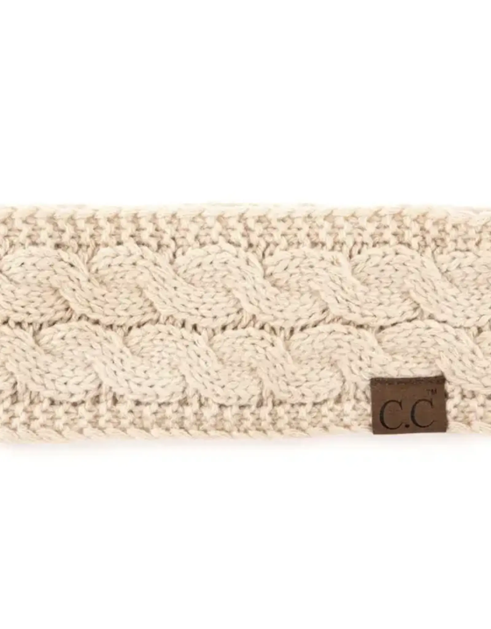CC CC Headband, Fleece Lined, Beige