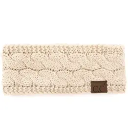 CC CC Headband, Fleece Lined, Beige