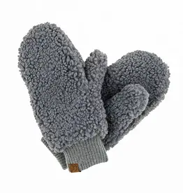 CC Sherpa Convertible Mittens, Asstd
