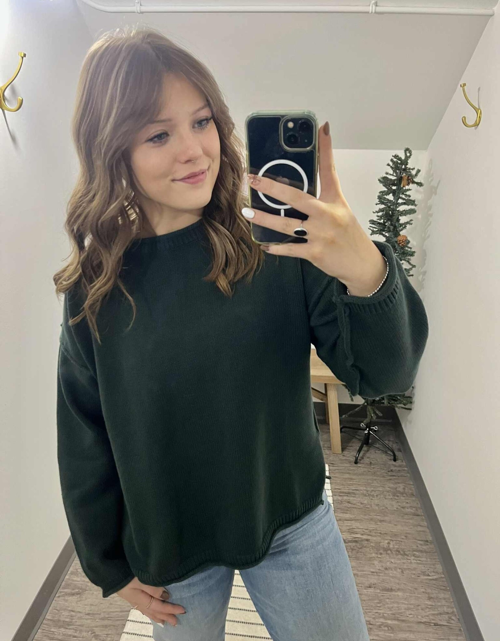 Oversized Side Slit Sweater