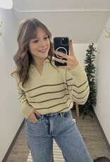 Collared V-Neck Sweater