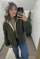 Reversable Sherpa Block Puffer