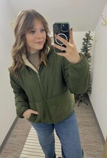 Reversable Sherpa Block Puffer