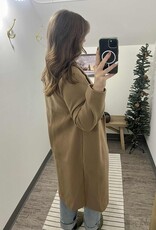 Notched Lapel Single Button Coat