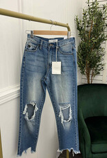 KanCan The Sandy Distressed Mom Jean