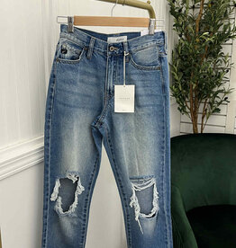 KanCan The Sandy Distressed Mom Jean