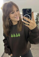 Petitrue Embroidered Trees Crewneck