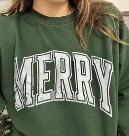 Petitrue Varsity Merry Crewneck