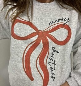 Merry Christmas Bow Crewneck