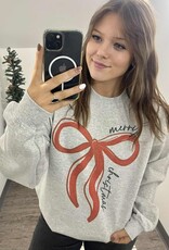 Merry Christmas Bow Crewneck
