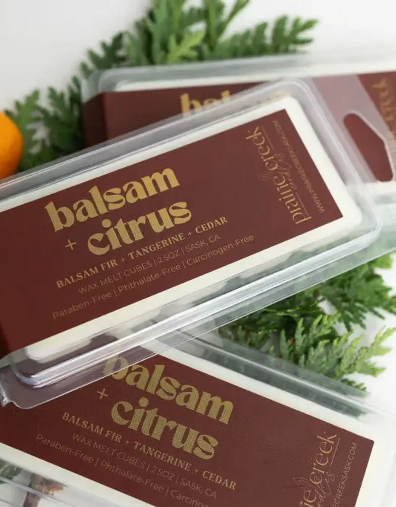 Prairie Creek Candles Wax Melts, Balsam Citrus