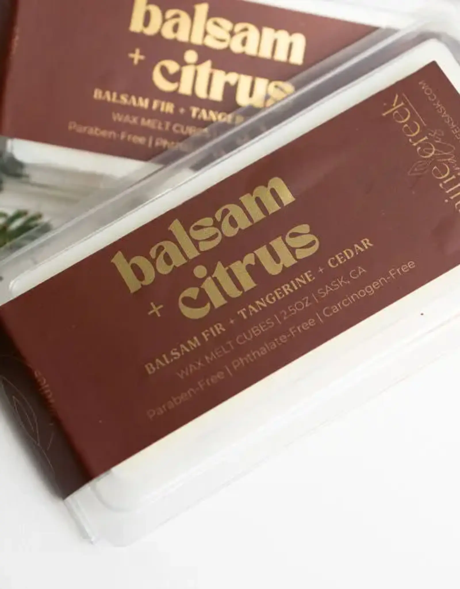 Prairie Creek Candles Wax Melts, Balsam Citrus