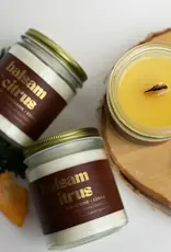 Prairie Creek Candles Wood Wick Candle, Balsam Citrus 8oz